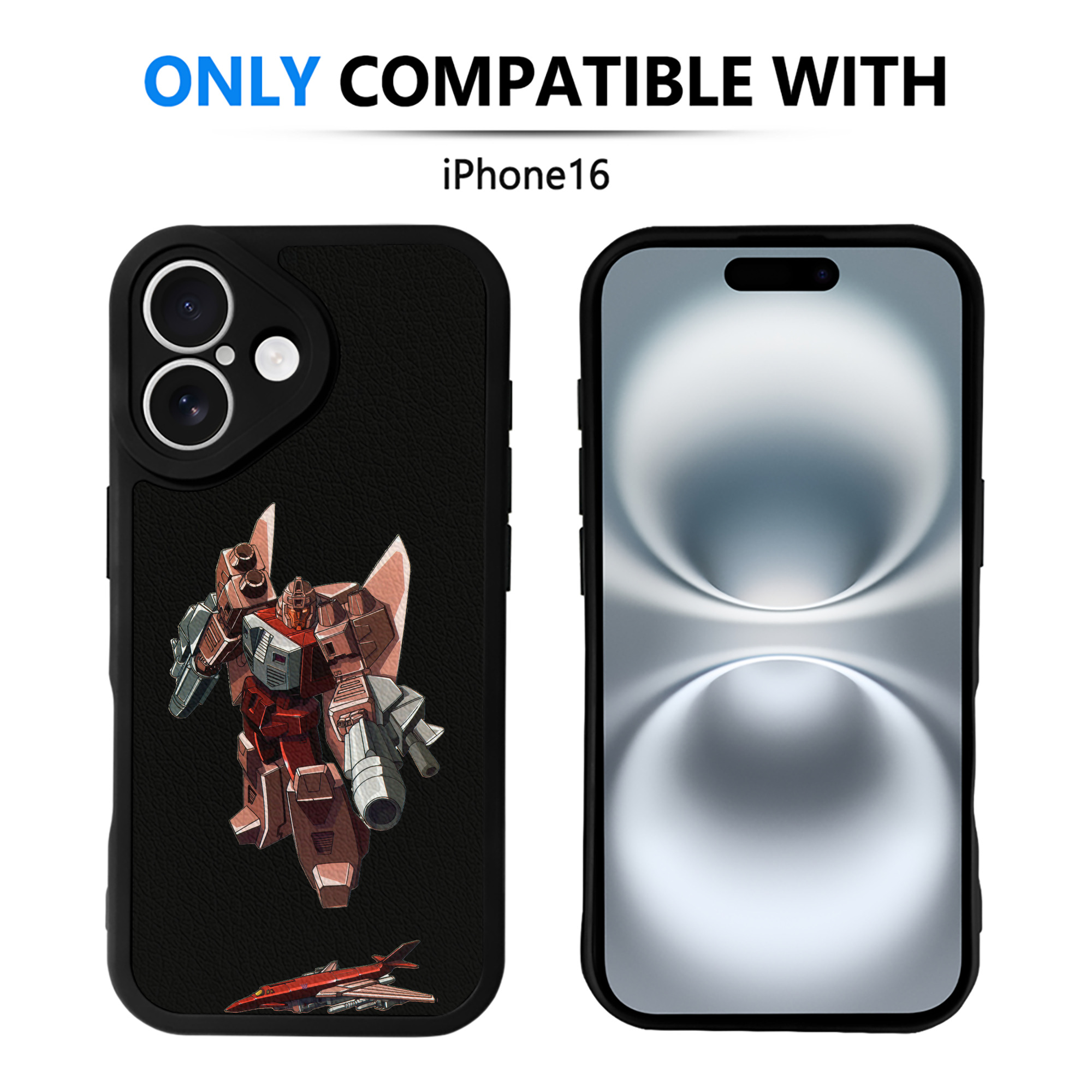 （画像用）  【iPhone 16シリーズ対応】シリコンスマホケース（レザー調） 材質：シリコン